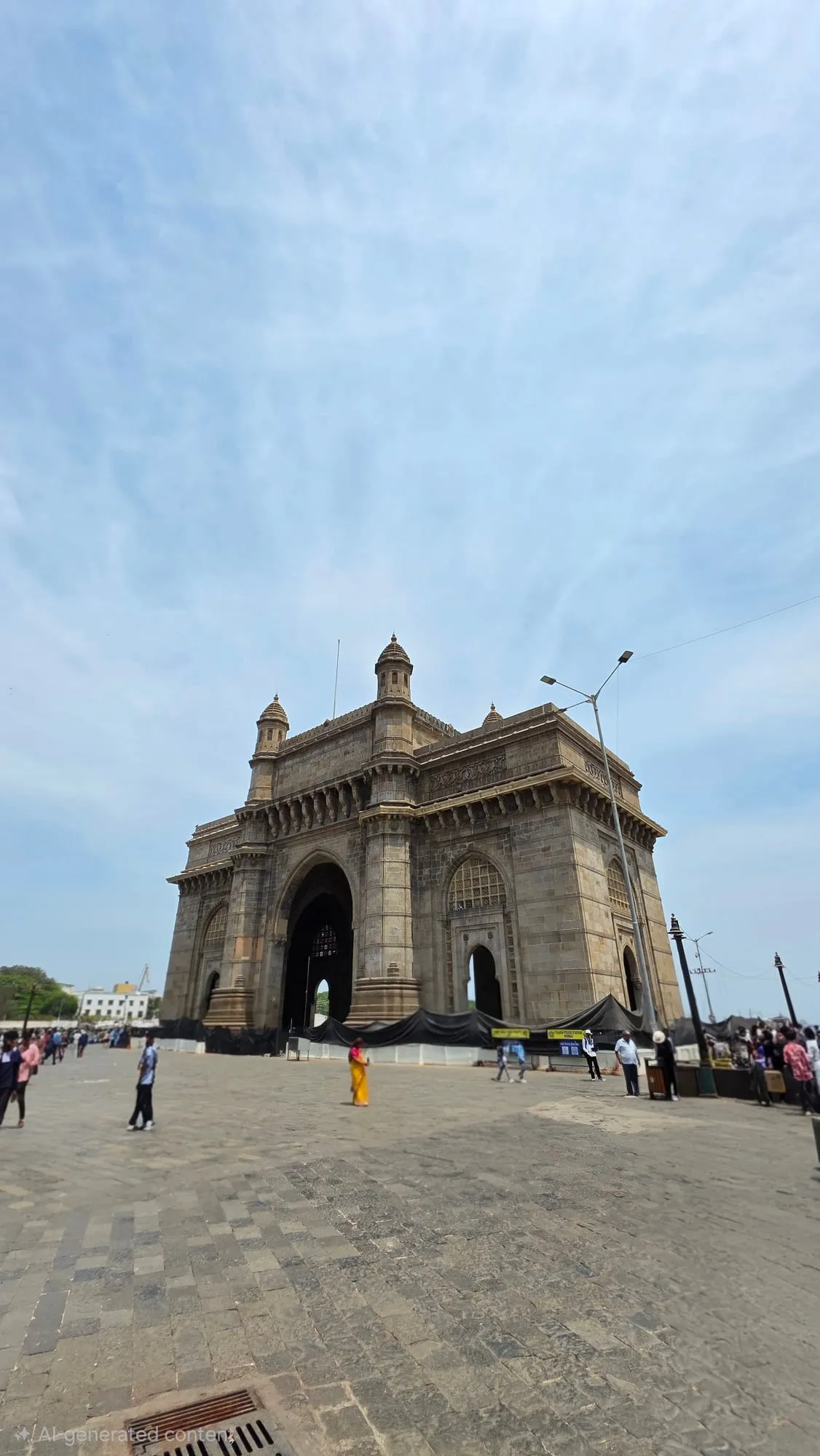 The Gateway of India in Mumbai on a clear afternoon